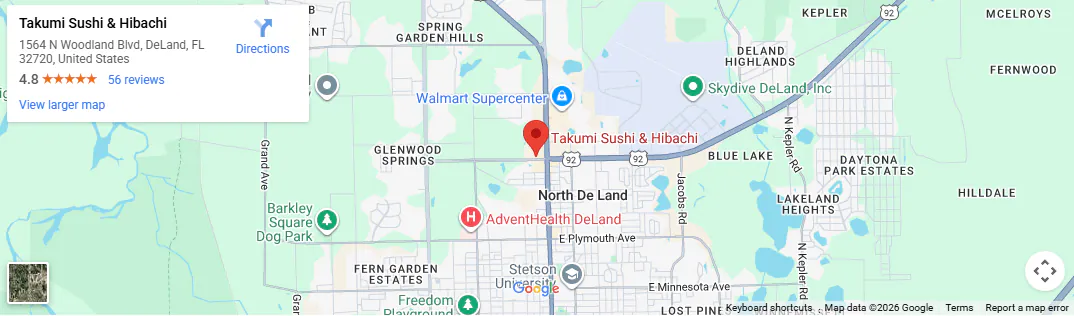 Location 1564 N Woodland Blvd, DeLand, FL 32720, United States