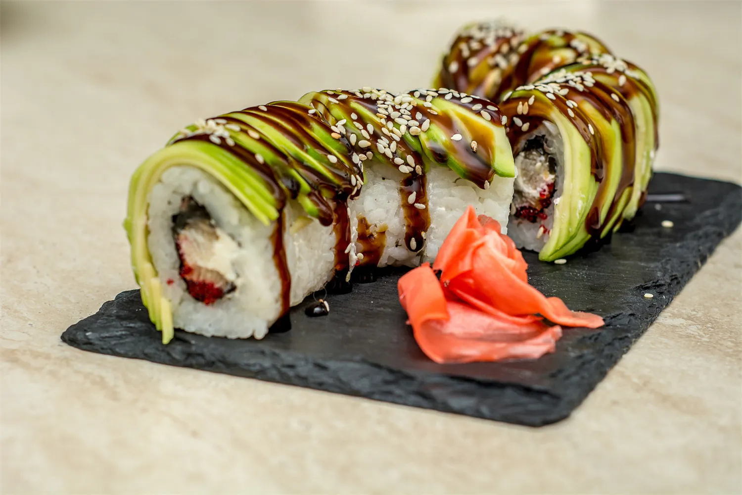 Avocado Sushi Roll at Takumi Sushi & Hibachi, Japanese Restaurant in DeLand